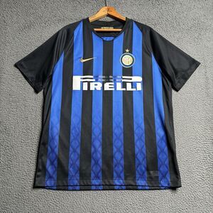INTER MILAN 2018 2019 HOME SHIRT FOOTBALL SOCCER JERSEY NIKE MENS SIZE Large